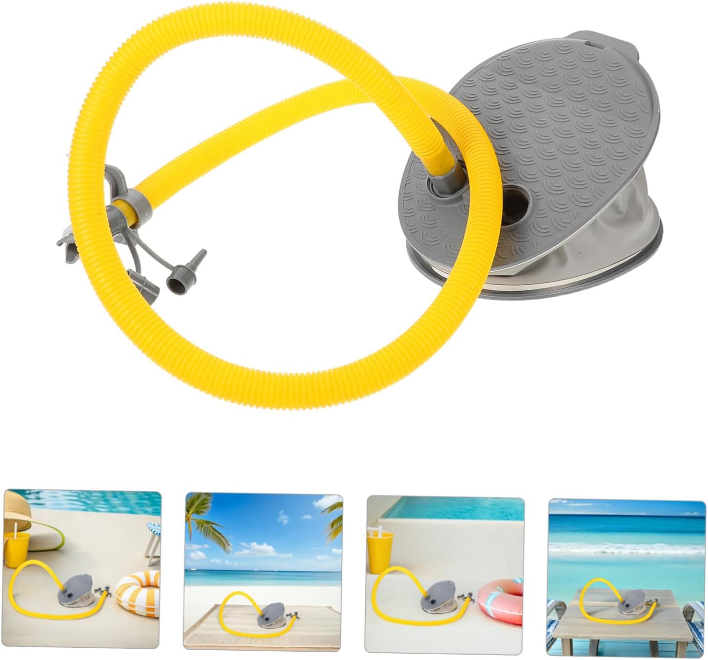 Balacoo Portable Foot Pump Durable Manual Inflator for Quick Inflation of Floats Air Mattresses Outdoor for Fun Sturdy Construction with Reliable Performance