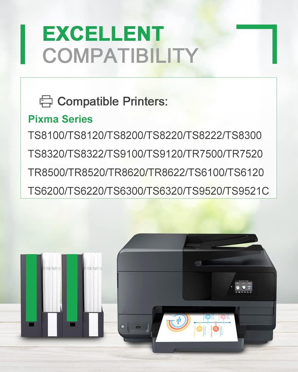 Cartuchos De Tinta 280XXL 281XXL De Alta Página, TR8620 Para Canon Ink 280 Y 281 Cartuchos Compatibles Con Cartuchos De Tinta Canon TR8620a Funcionan Para Impresoras PIXMA TR7520 TS8220 TS6120