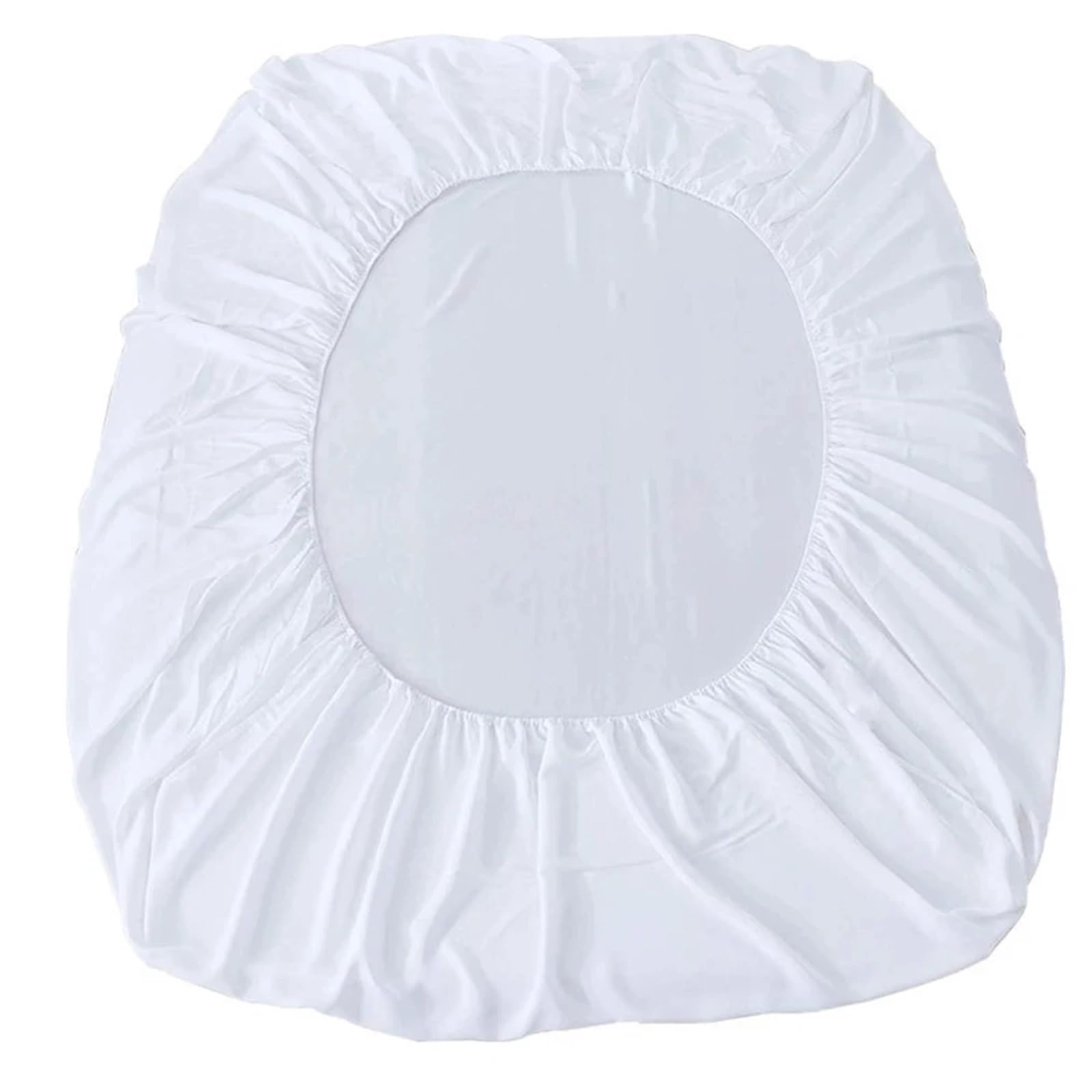 Funda Colchón Impermeable Sábana Impermeable de Color sólido, Cubierta colchón, Protector Ajustado for Cama(Gray,160x200x30cm)