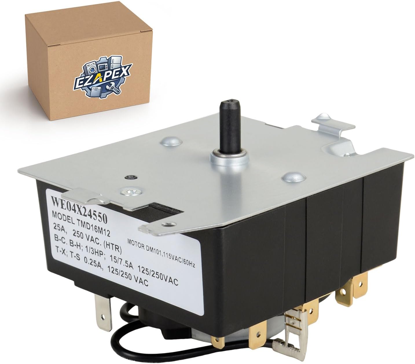 WE04X24550 234D2377P004 TMD14M30 Upgraded Dryer Timer Compatible with GE, for Hotpoint Replace WE04X24550 WE04X24549 4546121 PS11763064 FIX11763064 TMD14M30