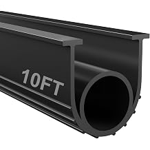 Garage Door Seals Bottom Rubber - Garage Door Weather Stripping Bottom Seal Kit Seal Strip Replacement, Weatherproof Garage Door Seals Prevent Drafts, Water & Dust, 5/16 Inch T-End, 3.94 Inch Width