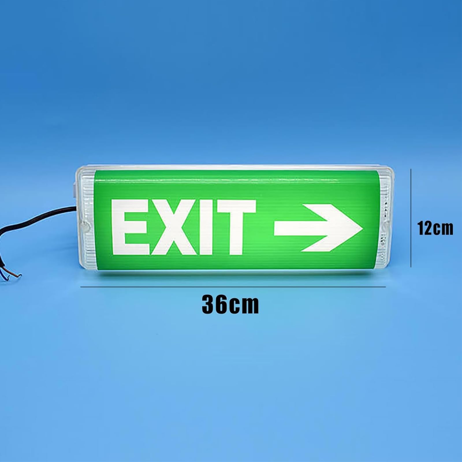 1-5 Piezas Indicador Salida Emergencia, Señales Salida Emergencia Con Panel Acrílico, Tiempo Iluminación Completo 24H Y Alto Brillo, Ahorro Energía Respetuoso Con El Medio Ambiente,para Escuelas