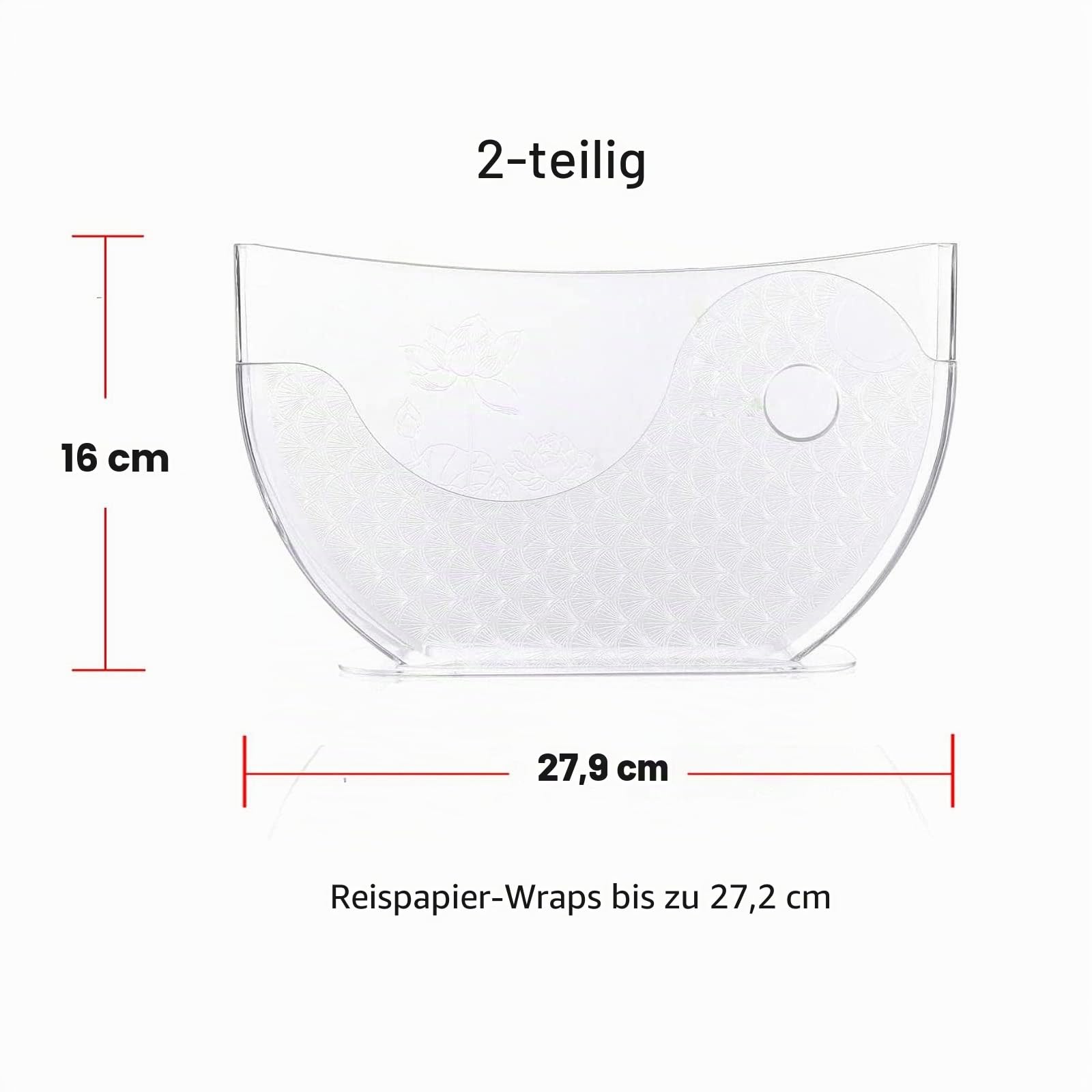 Reispapier Wasserschale Frühlingsrolle Wasserschale Reispapierhalter Reisschale Reisrolle Garnelen Frühling Vietnamesischer Reispapierhalter Reispapier Wasserschale 2 Stück