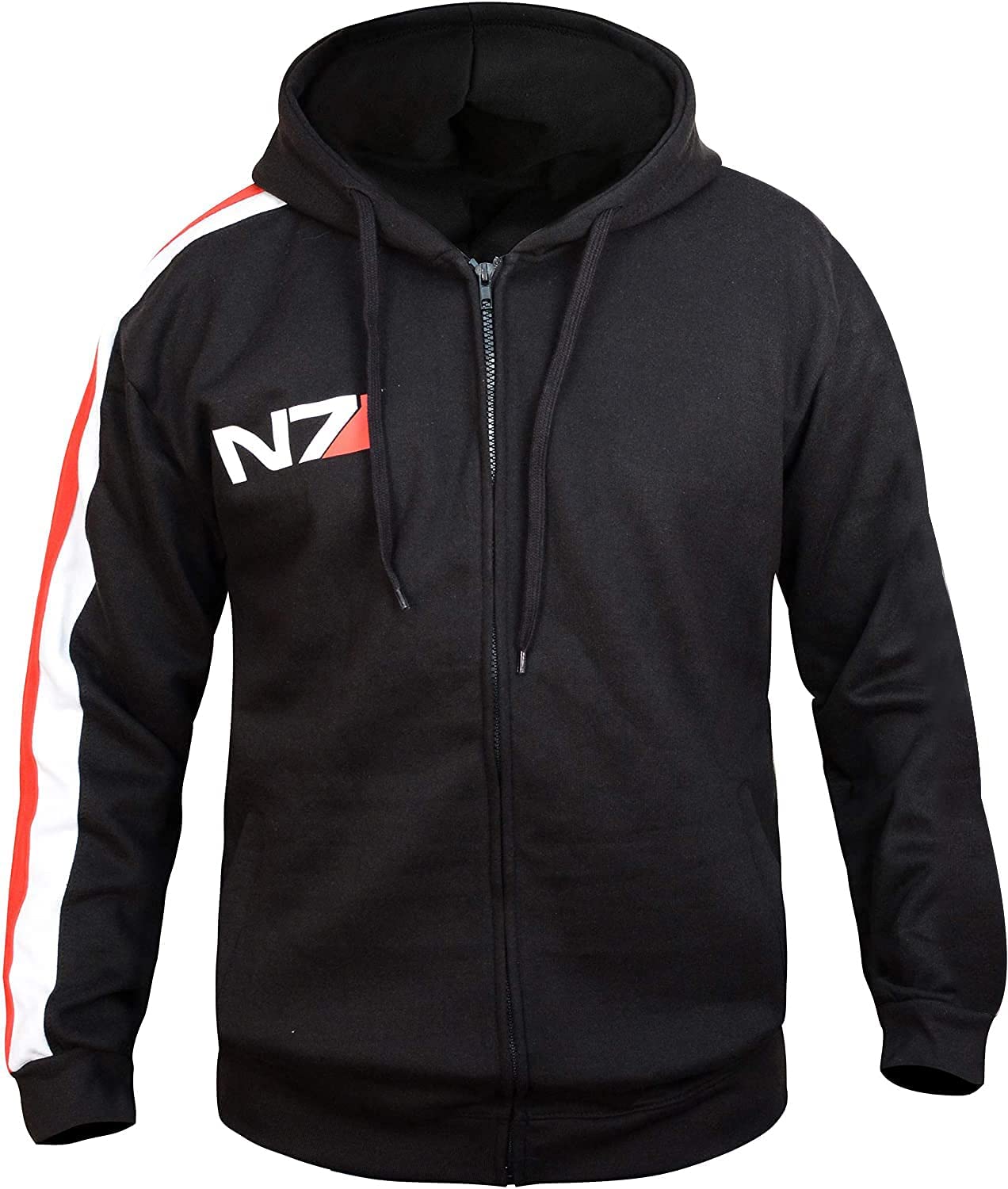 LP-FACON Veste à capuche en polaire pour homme - Costume de jeu vidéo - Noir