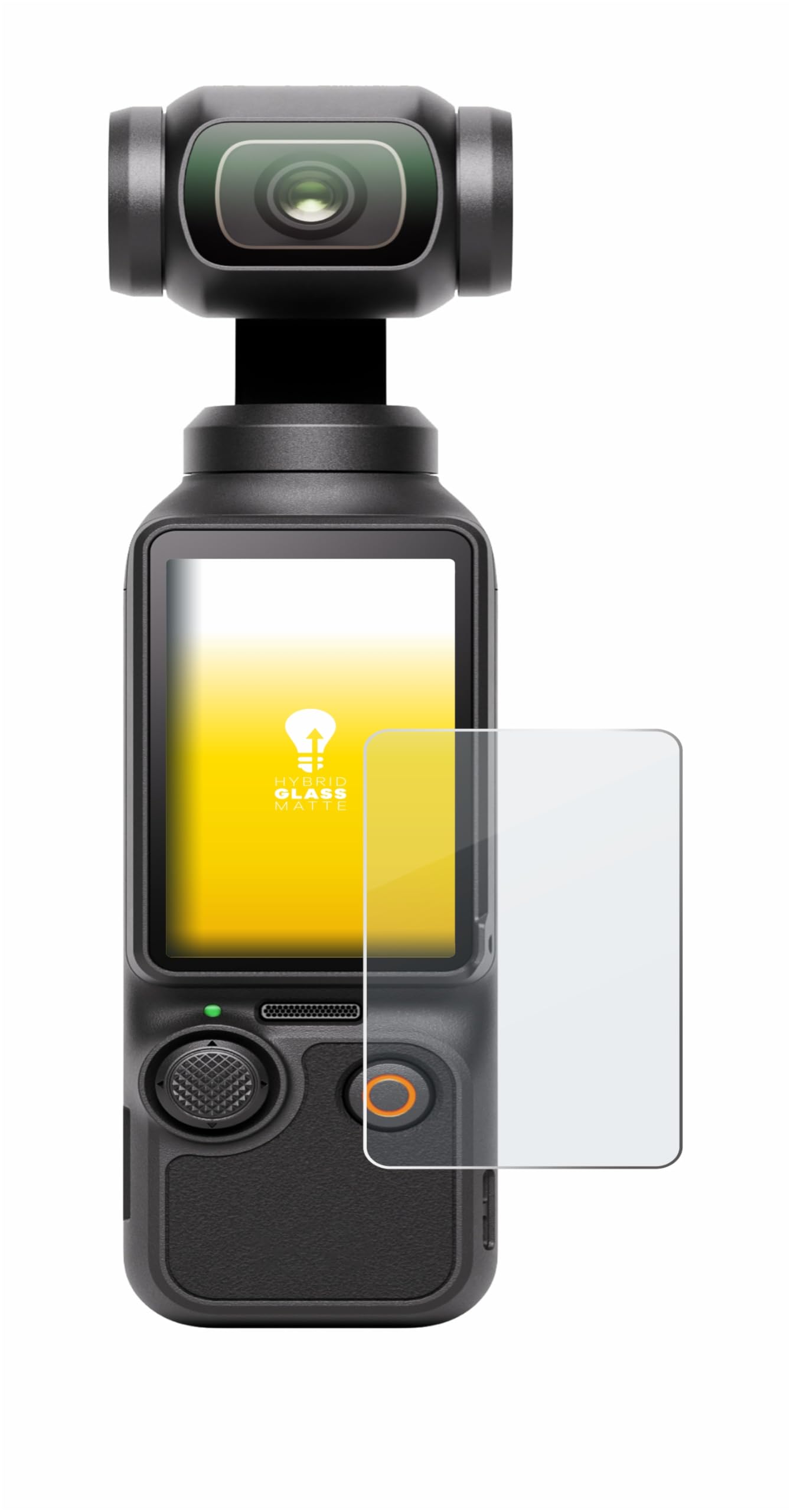 upscreen Matte Screen Protector Glass Film for DJI Osmo Pocket 3 - Anti-Glare, Anti-Fingerprint, 9H Glass Protection