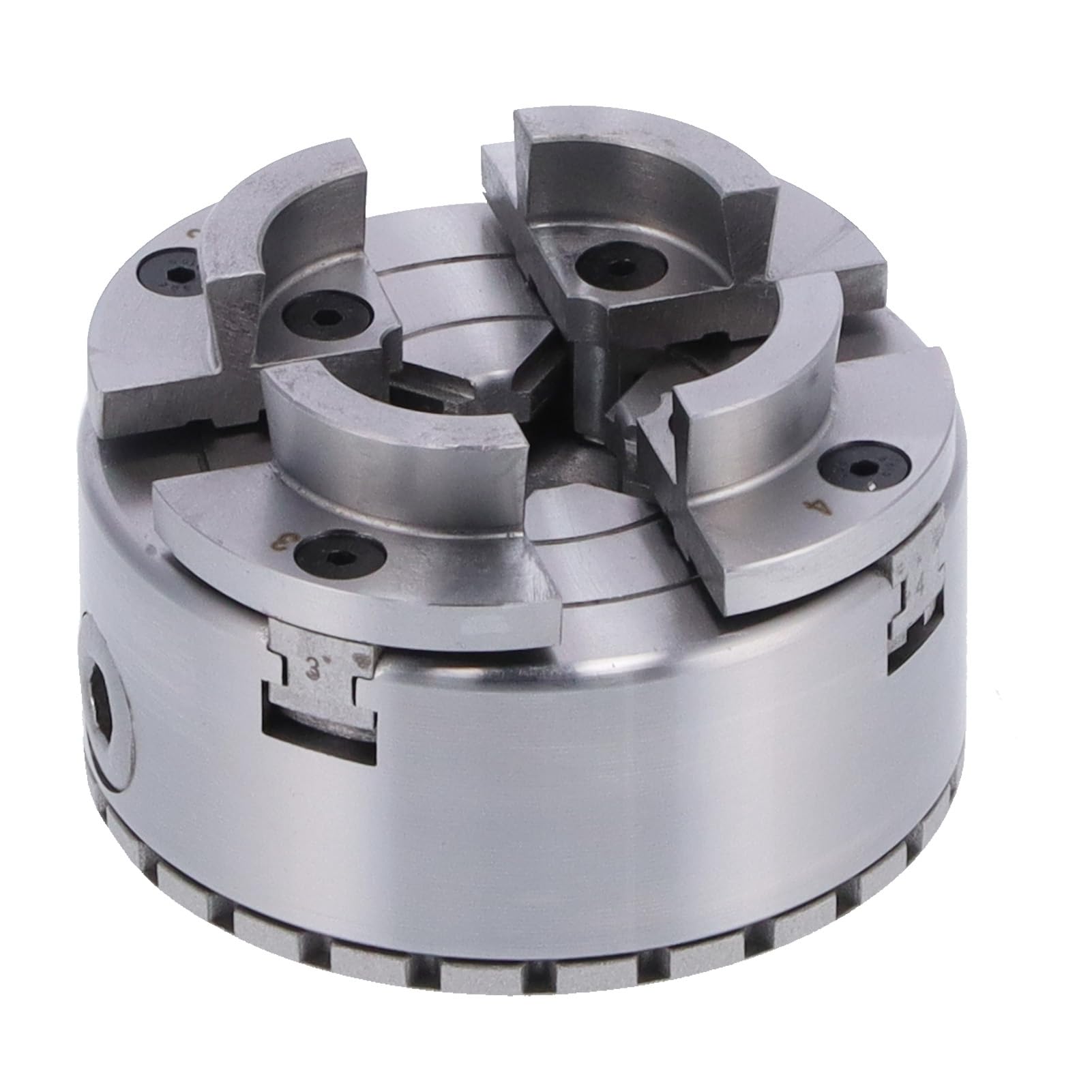 Portabrocas de Torno Autocentrante Portabrocas de Metal de 4 Mordazas Rosca M40 96 Mm 0,03 Mm Precisión para Máquinas Herramientas de Carpintería Sujeción Soporte Centrado para Carpinteros
