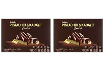 Amazon | 【2個セット】ドバイスタイルチョコ ピスタチオ