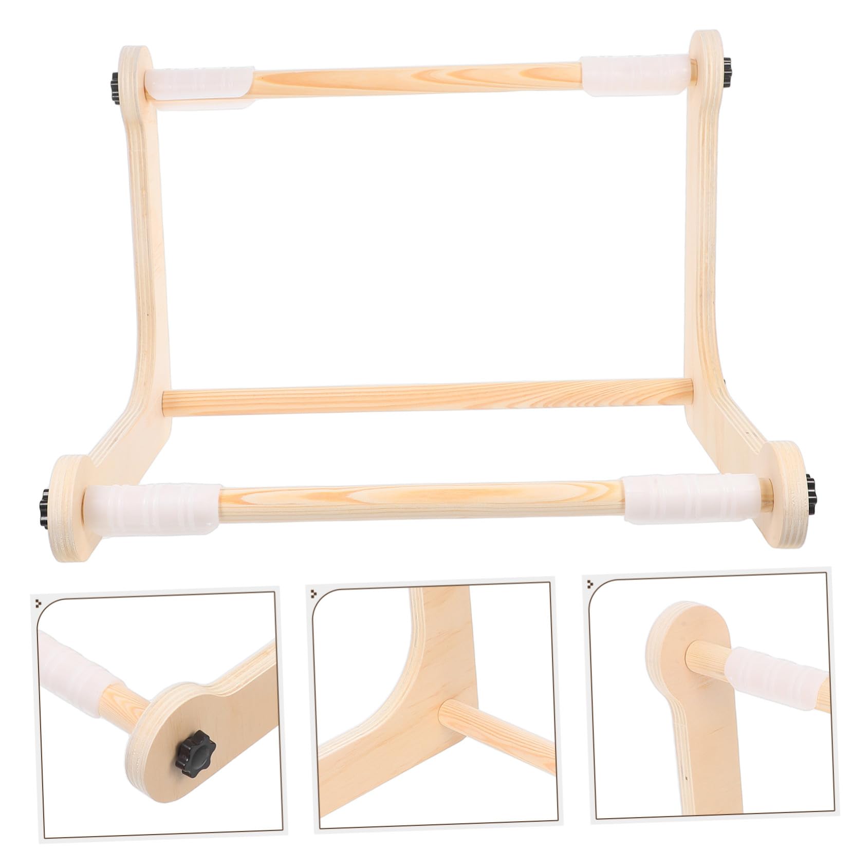 DOITOOL Bastidor De Punto De Cruz Ajustable Madera Para Bordado Manos Libres Para Manualidades Mesa o Regazo Para Diy Tejer
