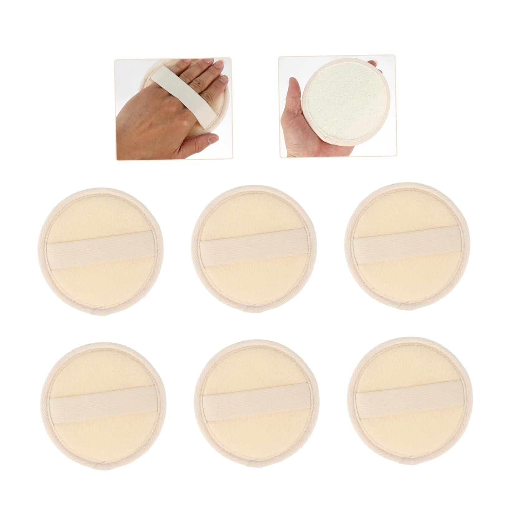 NOLITOY 10 Piezas Toallas de Baño Exfoliantes de Lufa Almohadillas Redondas para Ducha Accesorios de Lufa para Exfoliante Toalla para Baño