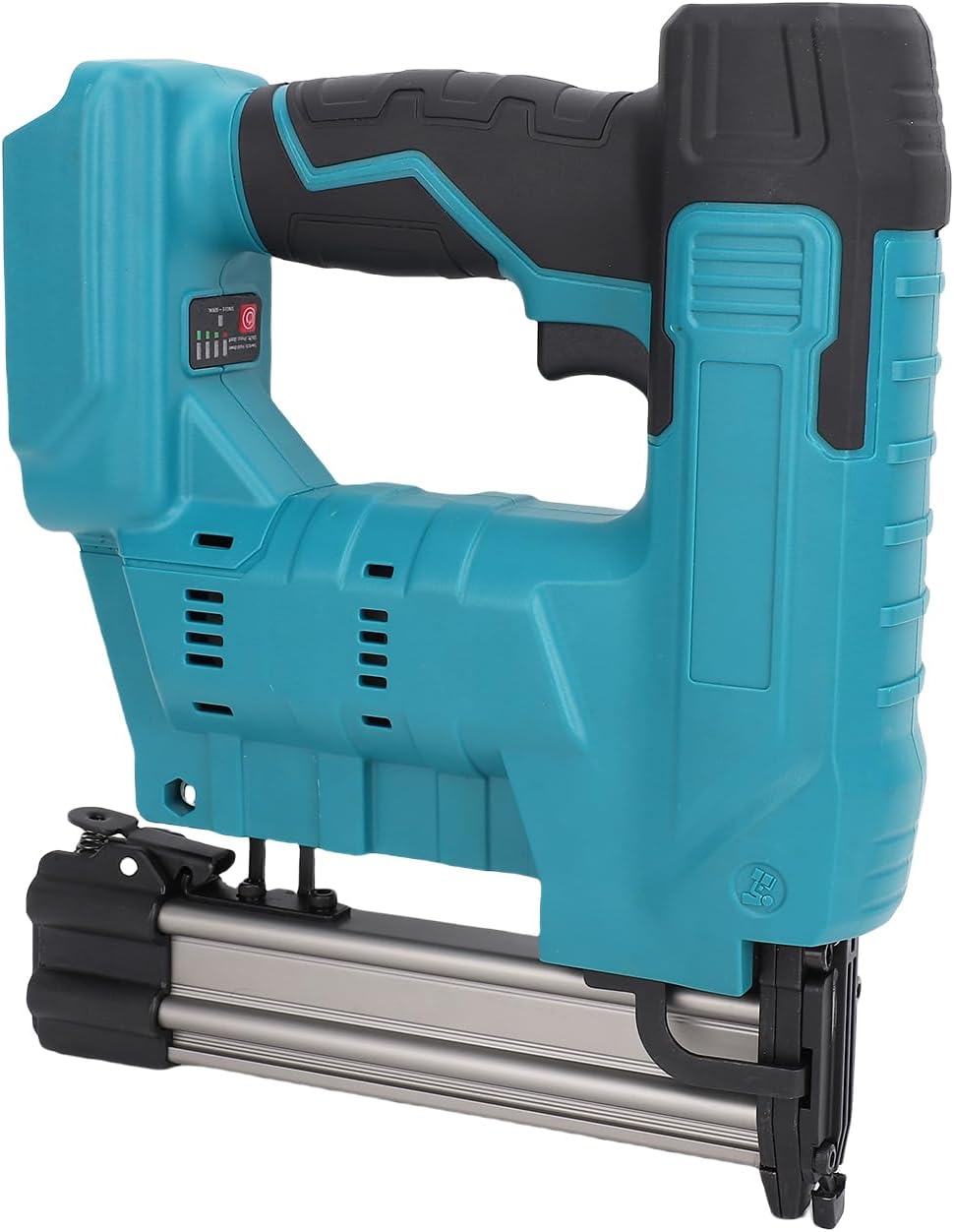 Cordless Nailing Machine, 20V Electric Stapler with 100pcs F32mm Straight Nails and 100pcs N Shaped Nails Brushless Nailer Tool for Home Renovation, Woodworking (#1)