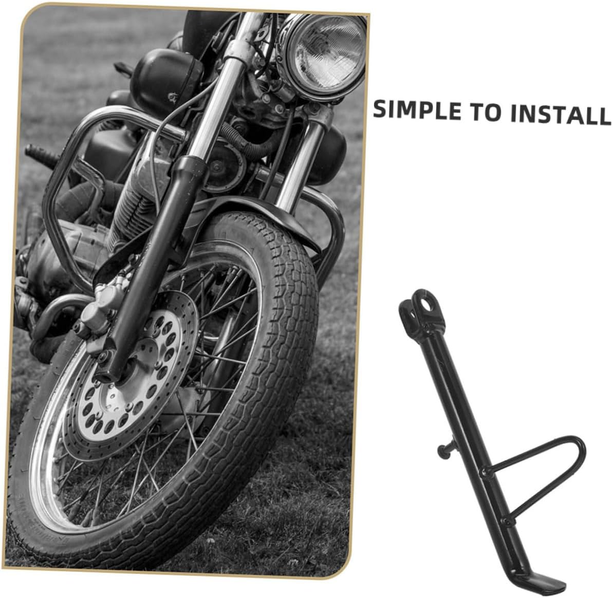 Motorcycle Kickstand Foot Pad Stand for Scooters Dirt Accessories Easy to Install Diy Height