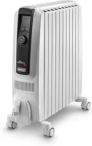 De'Longhi TRDX41025E Radiateur à huile Dragon 4, 2.5kw