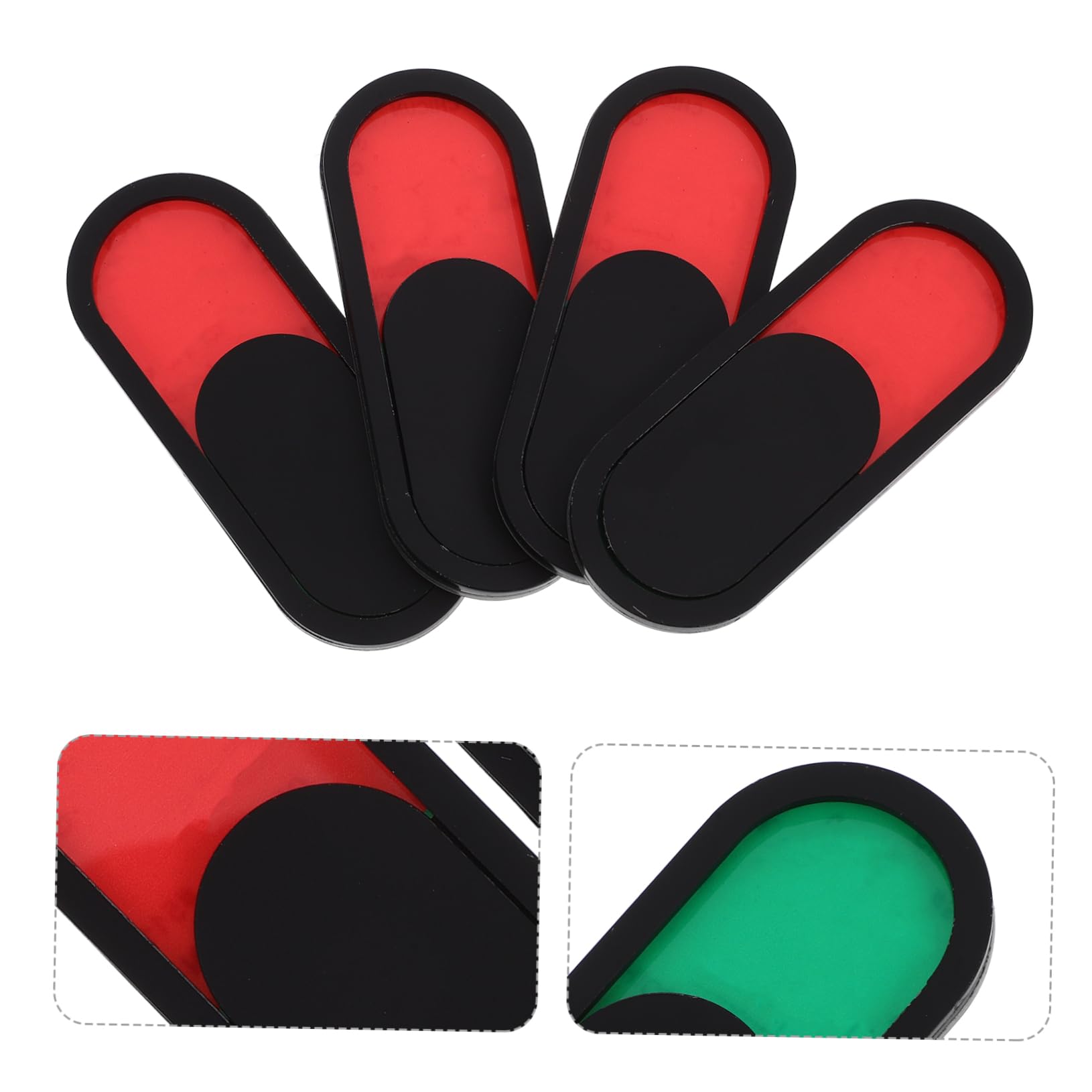 DOITOOL 48 piezas Deslizantes para Puerta Indicador de Estado Ocupado y Adhesivo Fuerte para Oficina Baño y Salas de Reuniones Fácil Instalación Diseño Compacto Color Negro