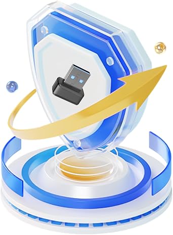 USB Fingerprint Key Reader Advanced Security Access Window Hello Fingerprint Reader for Windows10/11 Laptops Computer