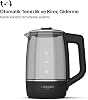 Xenon Smart Smart Kettle Stainless Steel Mobile Application Controlled Automatic Shut-Off Fast Boiling Easy Cleaning Leakage Current Protected Led Illuminated Glass Chamber Kettle 1.7 Lt (Black) X7103