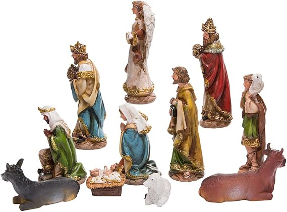Kurt Adler Nativity Set with 11 Figures, 6