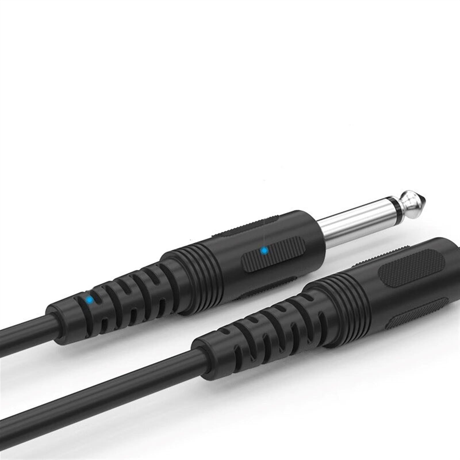 Cables para instrumentos Cable De De 6,5 Mm Cable De Conexión Macho A Macho De Dos Núcleos Grande De 6,35 Mm Para Cable De Grabación Cable Adaptador De Altavoz Para Amplificador De Guitarra(1 meter)
