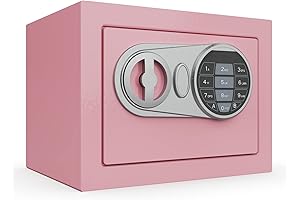 Mini Dorm Room Safe Box with Keypad & Keys
