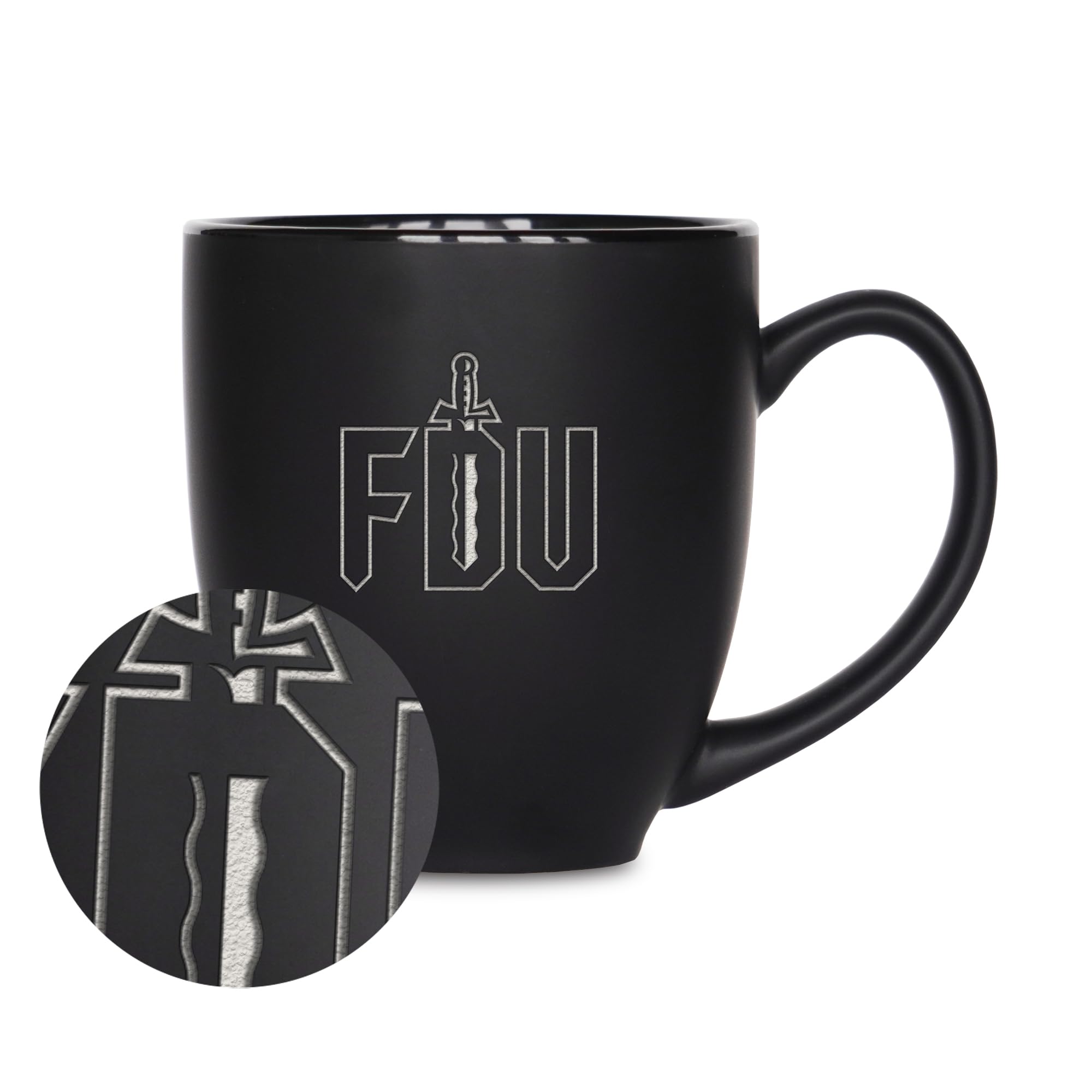 Tasse de bistrot gravée laser Fairleigh Dickinson Knights le cadeau idéal pour fan de NCAA