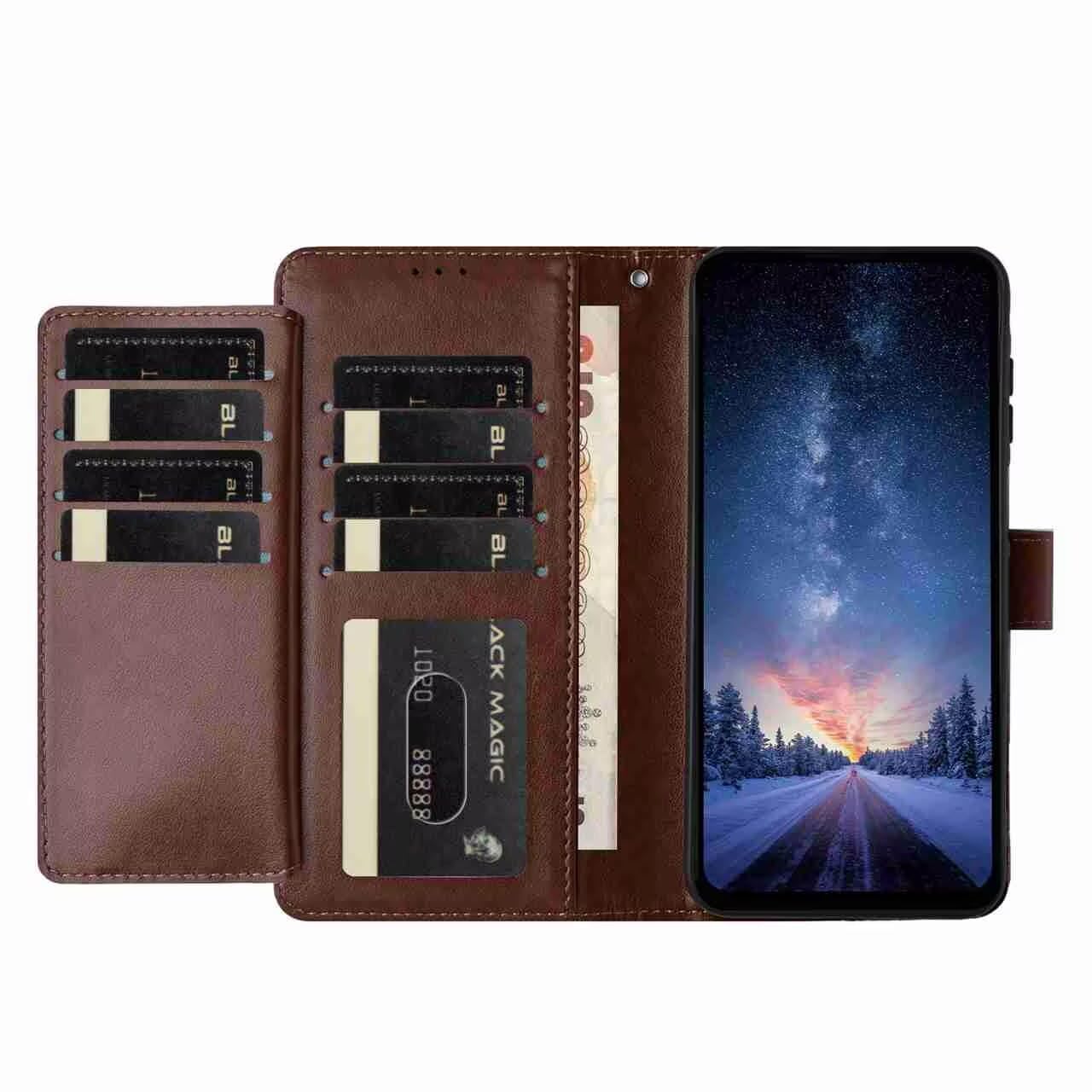 iPhone16promax レザーケース　カード収納 ウォレット ブラウン Amazon.co.jp: iPhone16 Pro Max用レザーケースウォレット8クレジット