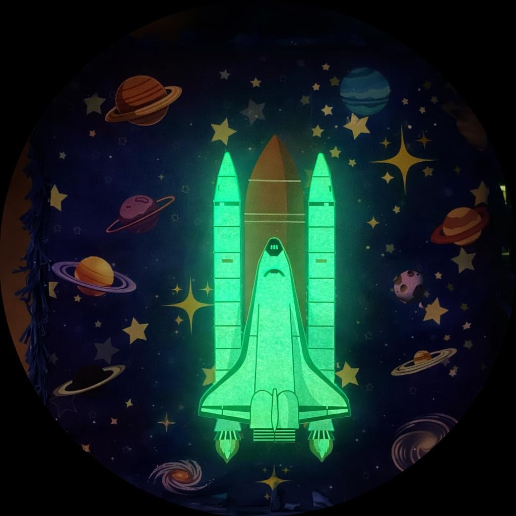 Space Astronaut Rocket Gaming 13” Piñata Storage Glowing Box Perfect for Birthdays, Parties, Gaming - Large