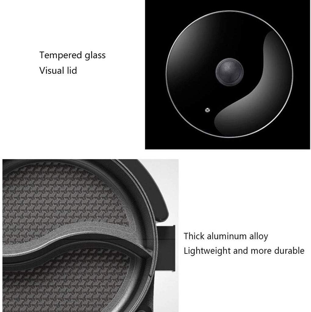 Electric Grill, Indoor Hot Pot Multifunctional, Teppanyaki Pot，Capacity for 6 and Above