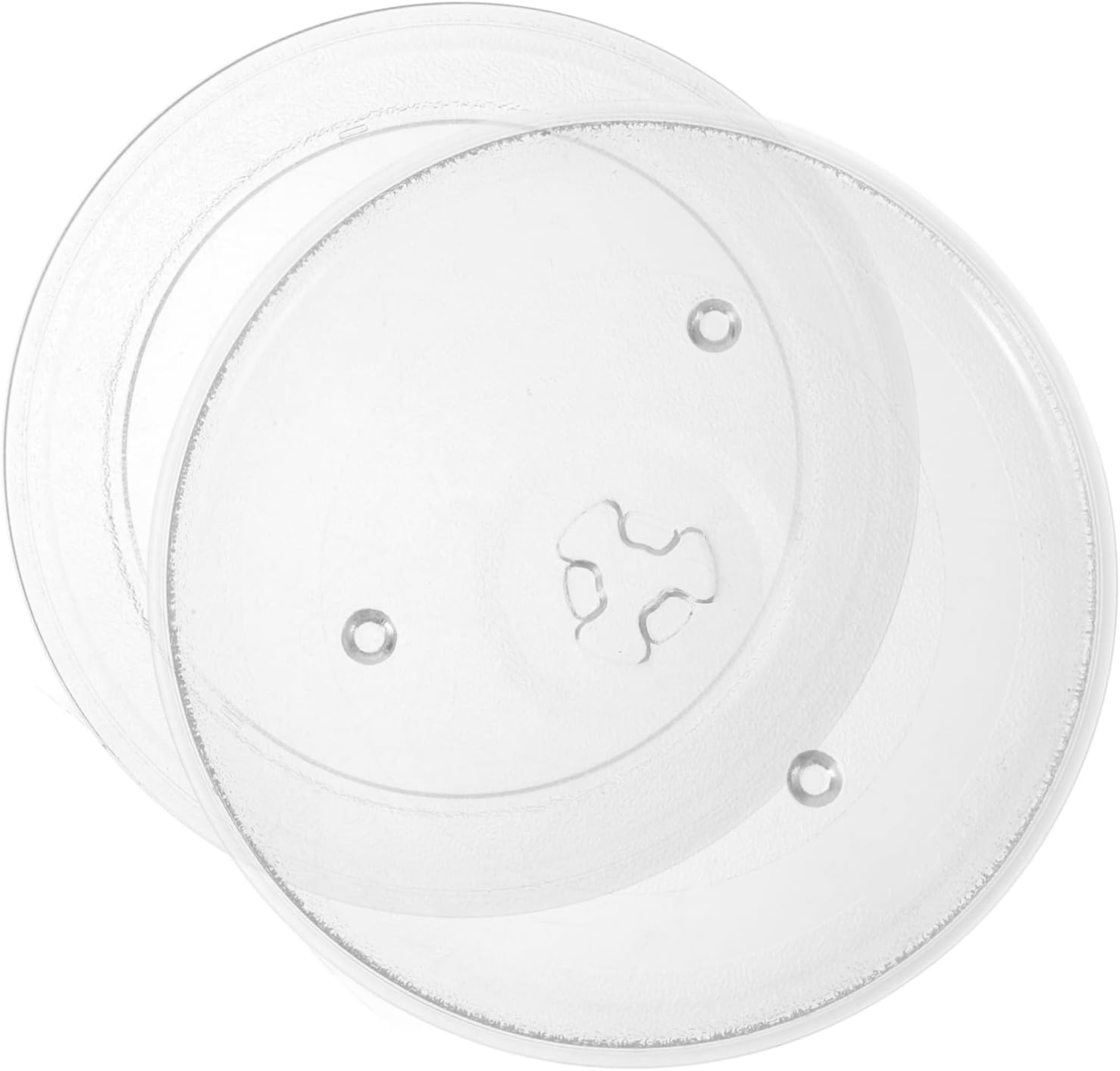 Generic 2pcs Microwave Turntable Plate Replacement Microwave Glass Plate Heat-resistant Easy Installation