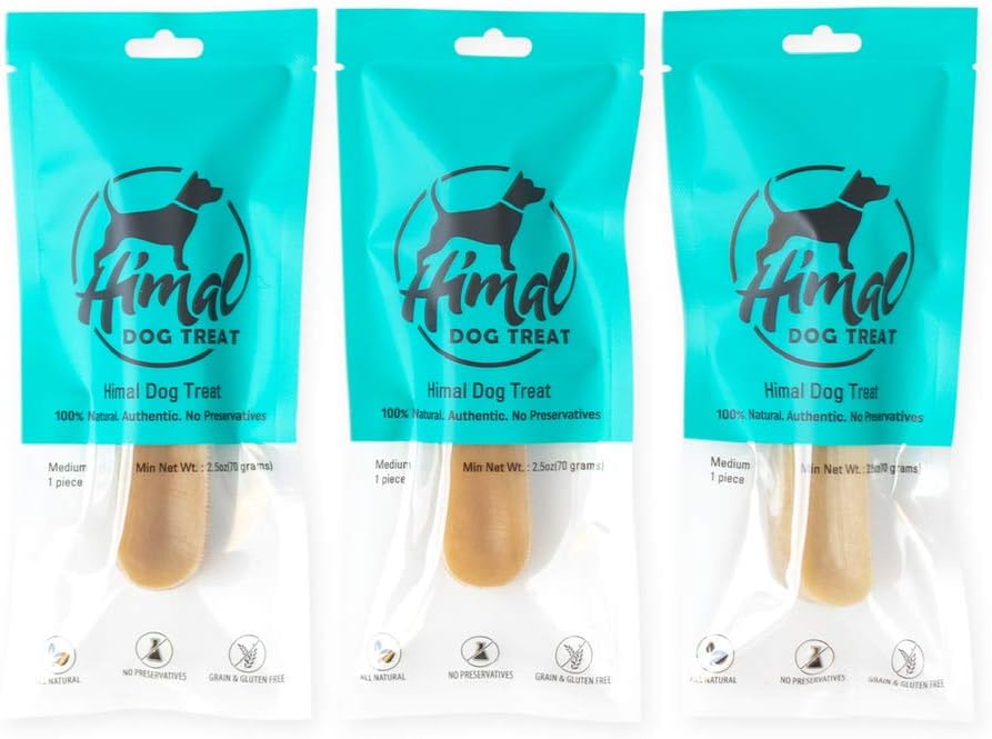 (3 Pack) Medium Natural Dog Chew - All Natural Himal Dog Treat
