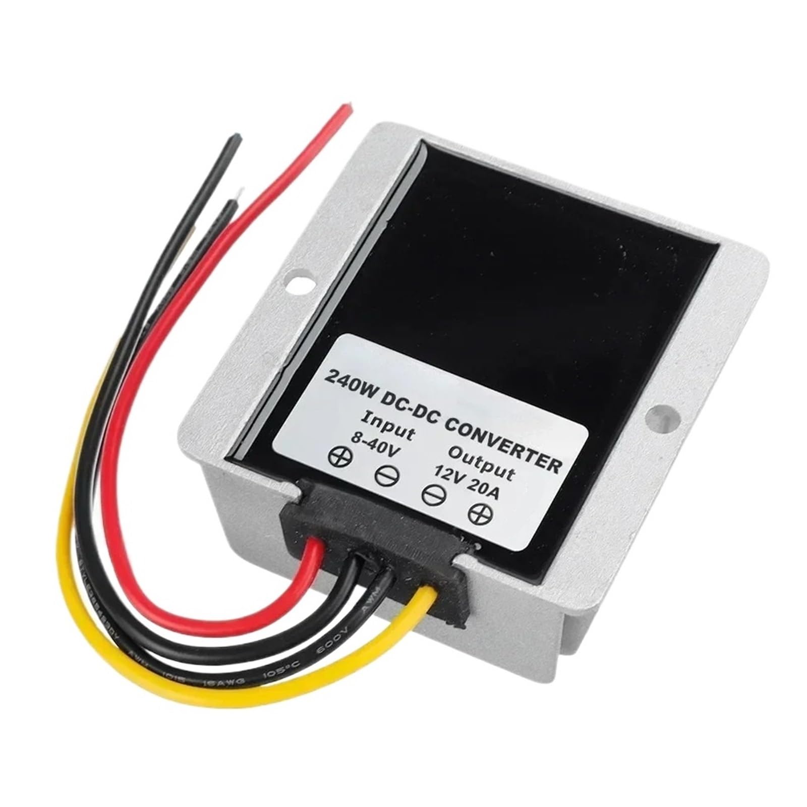 QfUxYYSLD Boost Power Converter Voltage Stabilizer Regulator DC 8-40V to DC 12V 3A 6A 10A 15A 20A 25A 30A (8-40V to 12V 30A)