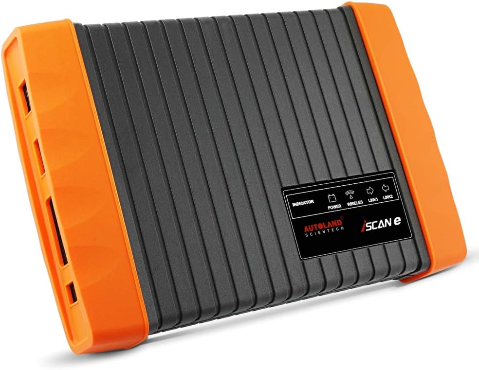 AUTOLAND E-iSCAN Automotive Bluetooth Wireless Full System OBD2 Scan Tool with Oil Reset, EPB, BMS, SAS, TPMS for Cars, Heavy Duty Diesel Trucks and Motorhome