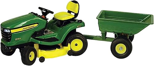 Modelo de vehículo de coche de resina de aleación apto para Deere X324 116 aleación cortacésped tractor modelo adulto colección clásica estática,