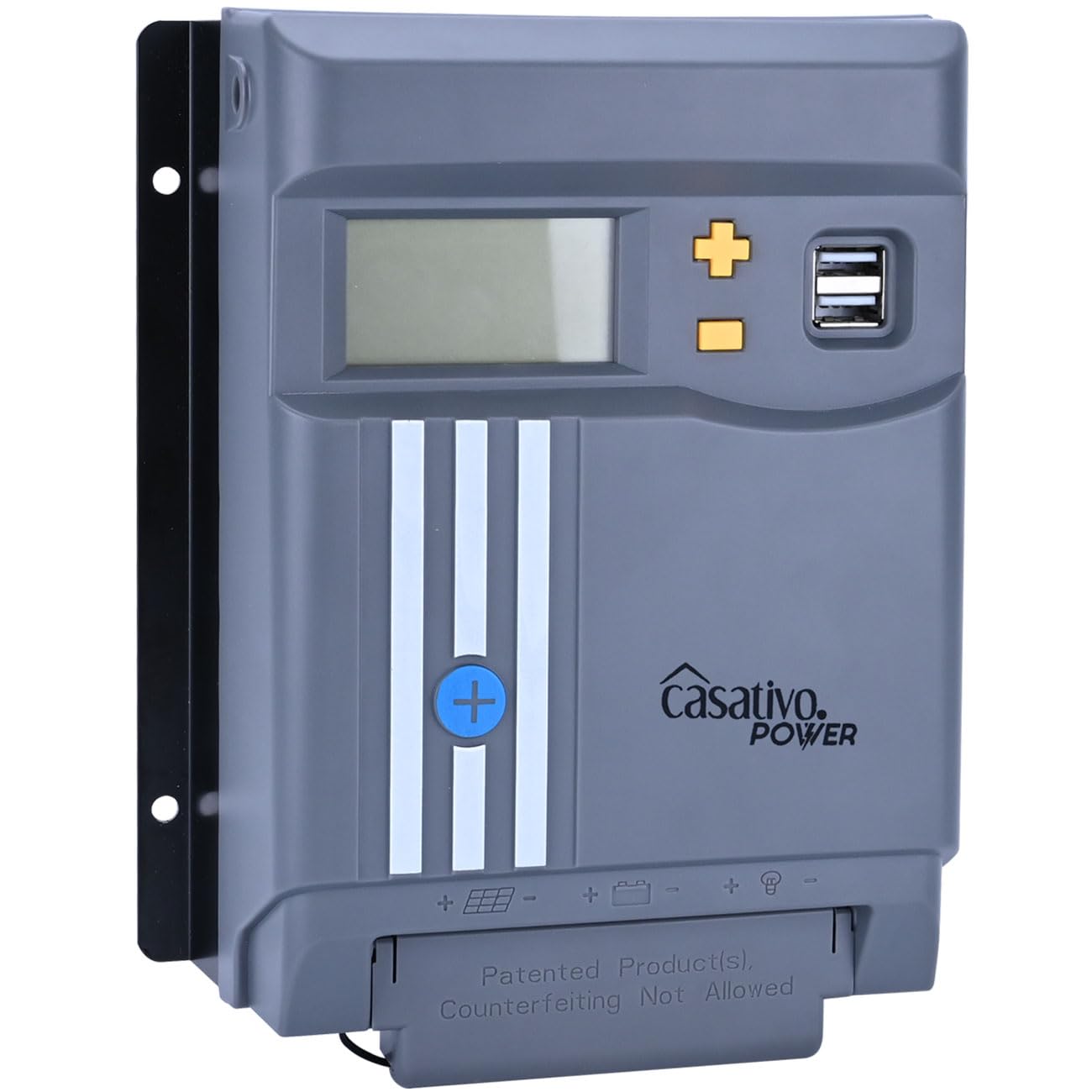 MPPT Solar-Laderegler f. 12V & 24V Batterien, 30A, LCD-Display, 2 USB-Ports, Überspannungsschutz, Solar Ladegerät Controller Solarmodule/Solar Panels