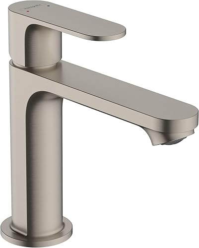 Miniatura 2 de Hansgrohe Rebris S 72517671 - Grifo de lavabo de baño contemporáneo con 1 manija y 1 orificio de 7 pulgadas de alto, negro mate, 72517671