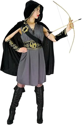 Womens Hooded Huntress Costume