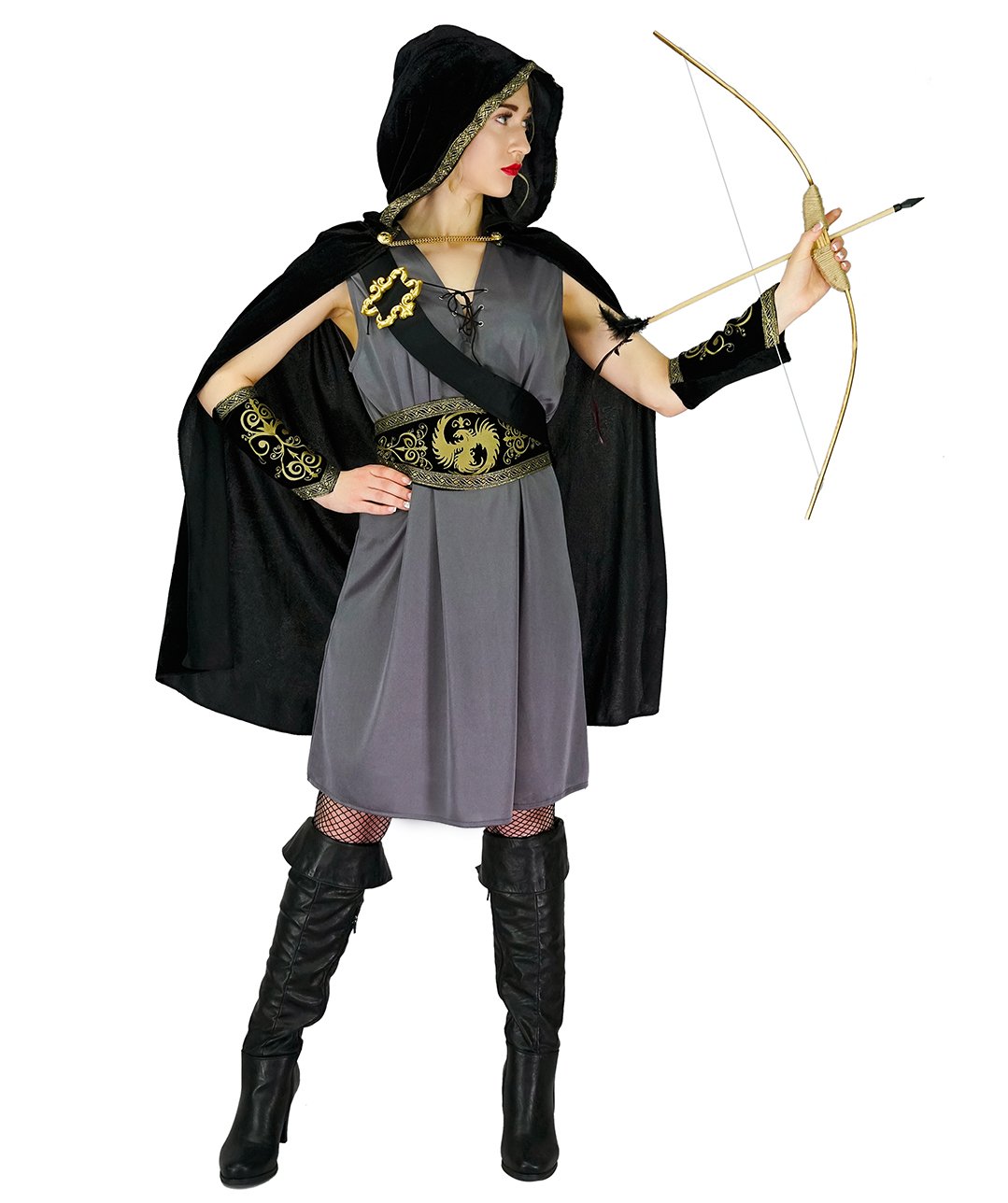 Women's Hooded Huntress Costume