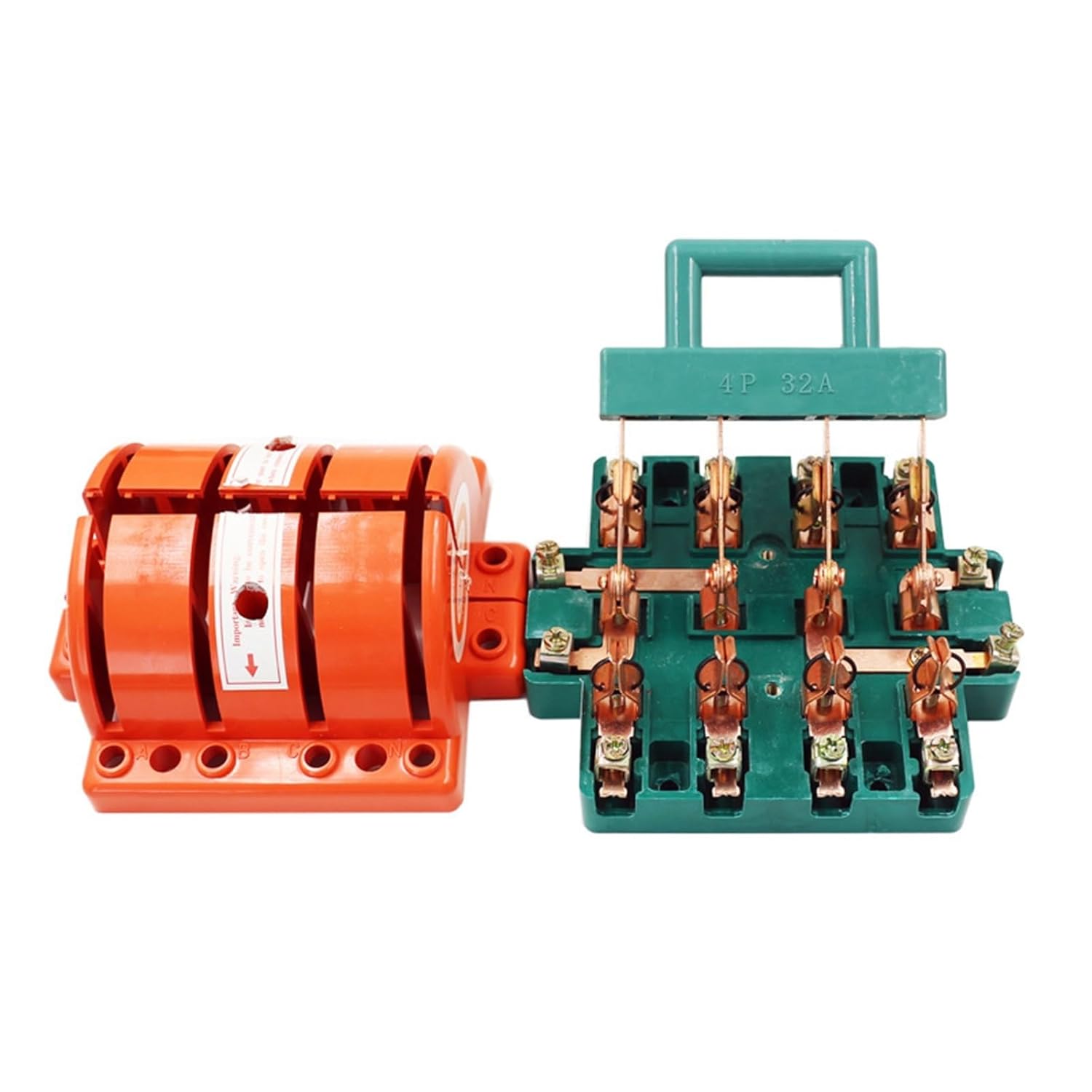 4P32a Bidirectional Reverse Switch Three-Phase Four-Wire C32 Double-Throw Double-Way Electric 1Pcs