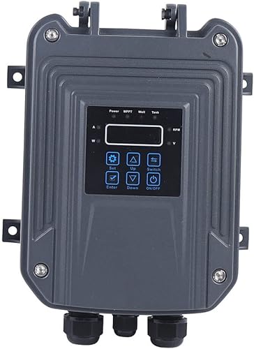 Miniatura 7 de Bomba de agua solar de pozo profundo bomba de agua solar sumergible de 300 W 3 pulgadas kit de controlador MPPT sumergible para fábricas tierras de