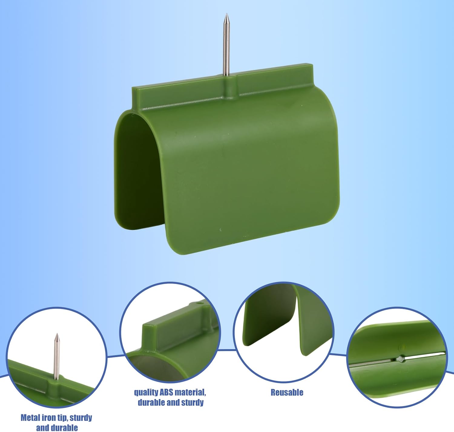 5pcs Drywall Outlet Markers, Outlet Marking Tool & Electrical Box Locator for Sheetrock Installation Wire Protection During Drywall Cutting No Measuring Needed (Green)