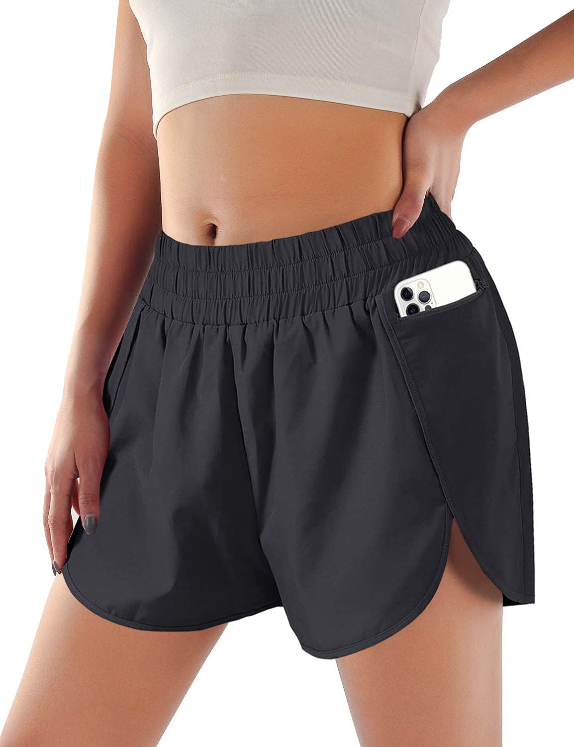 Elastic Waist Active Shorts