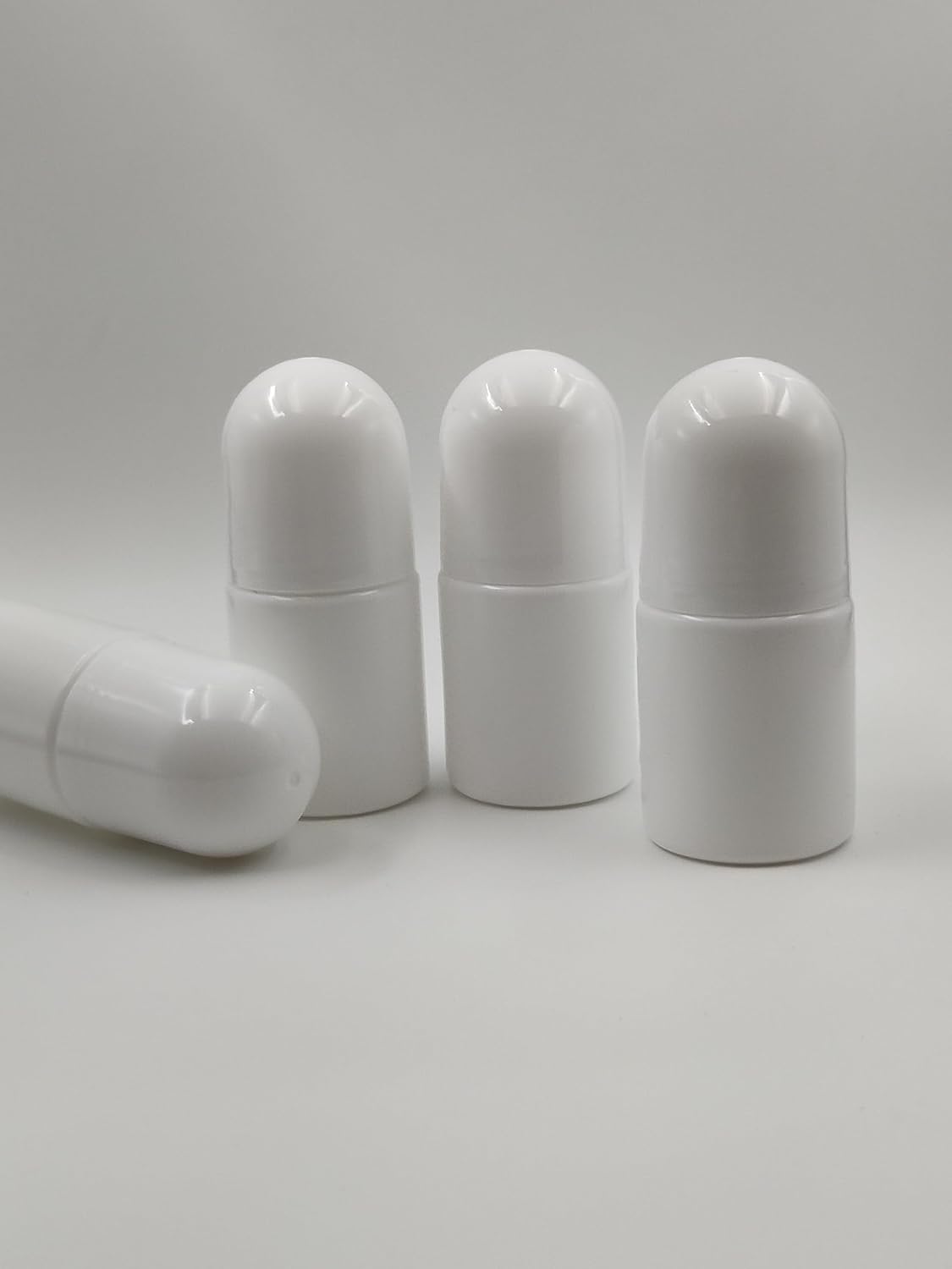4Packs 30mL/50mL Empty Roll-on Bottle Plastic with Removable Cap for Easy Refills for Homemade Deodorants Essential Oil Blends (30mL)