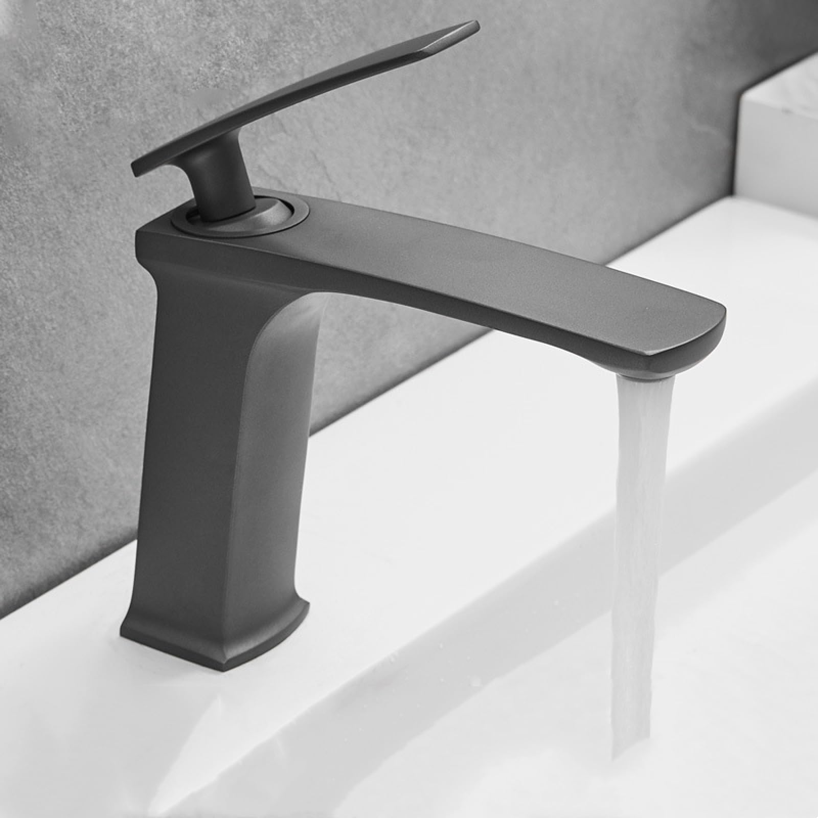 Robinet eau chaude et froide en cuivre avec mitigeur de précision pour vasque