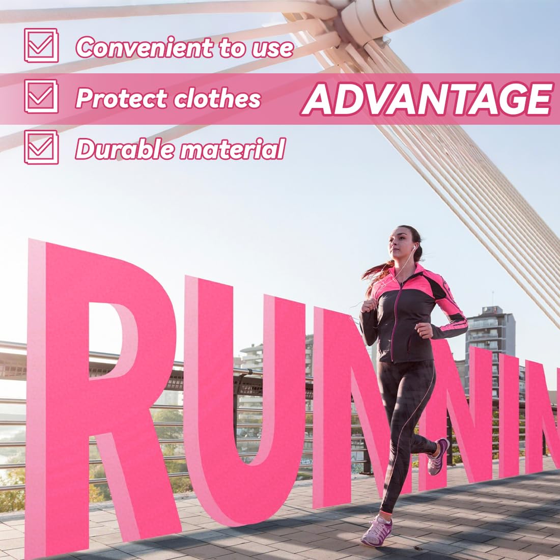 NJCXOLA Porte-dossard Aimant Running, 4 Paires Aimants Dossards Triathlon, Fixation Haute Résistance, Accessoires Runners, Porte Dossard Trail, Running Femme Accessoire, Couleur - Rose