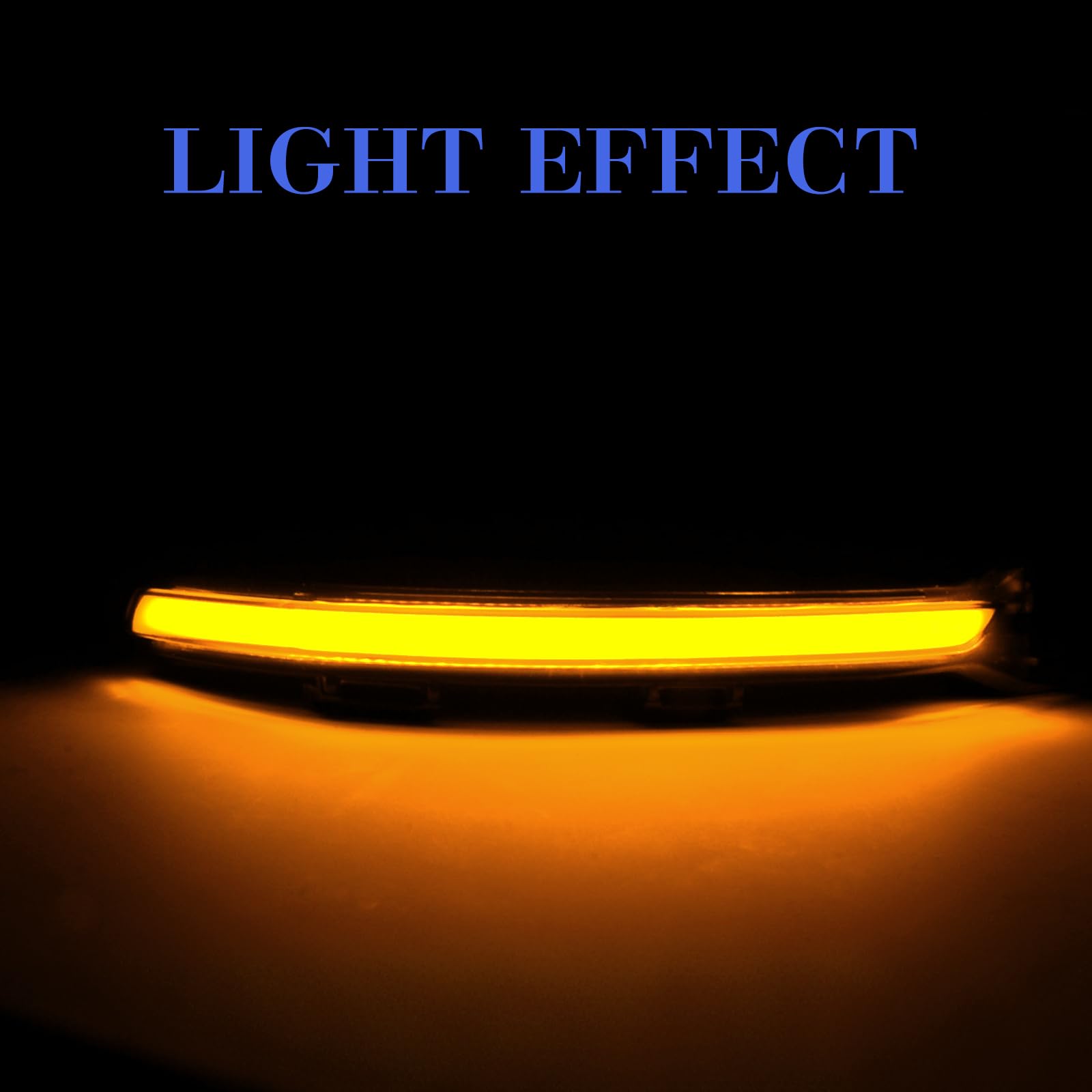 LED Spiegelblinker für VW E-Golf Golf 7 Limousine ariant Golf | 2 Stück LED Blinker mit Canbus Fehlerfrei, Schwarz