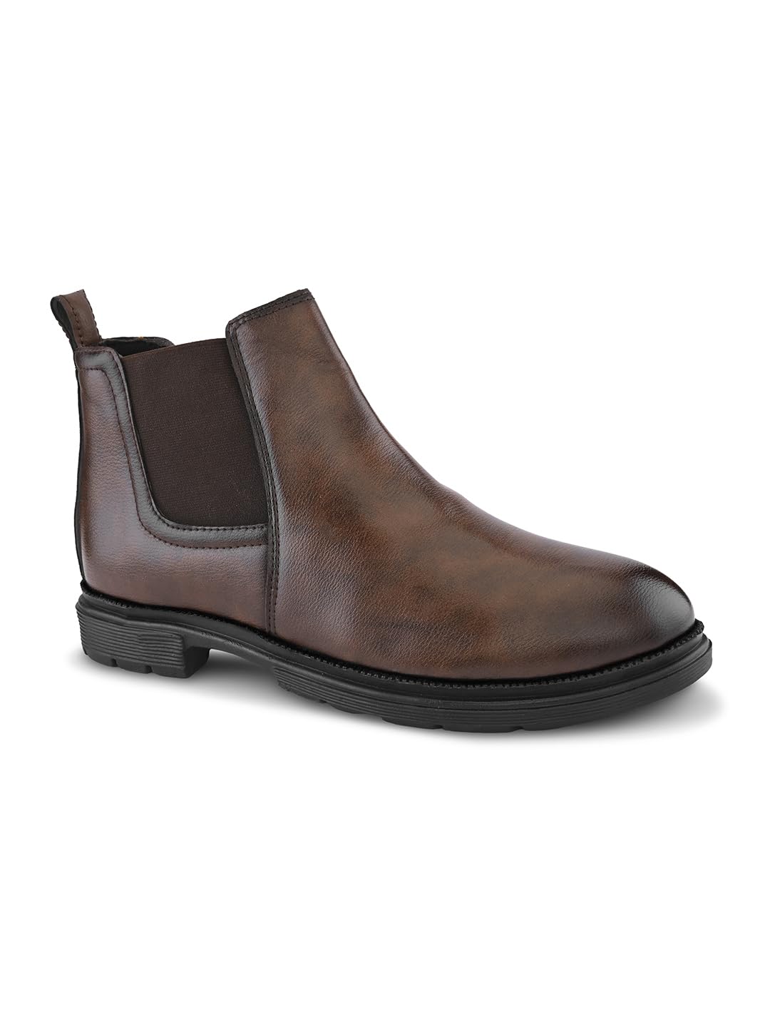 Men's Chelsea Boots | Ankle Height Boot| Formal, Office & Casual Wear Shoes | Soft Cushioned Insole, Slip-Resistance, Dynamic Feet Support & Shock Absorption-image-47