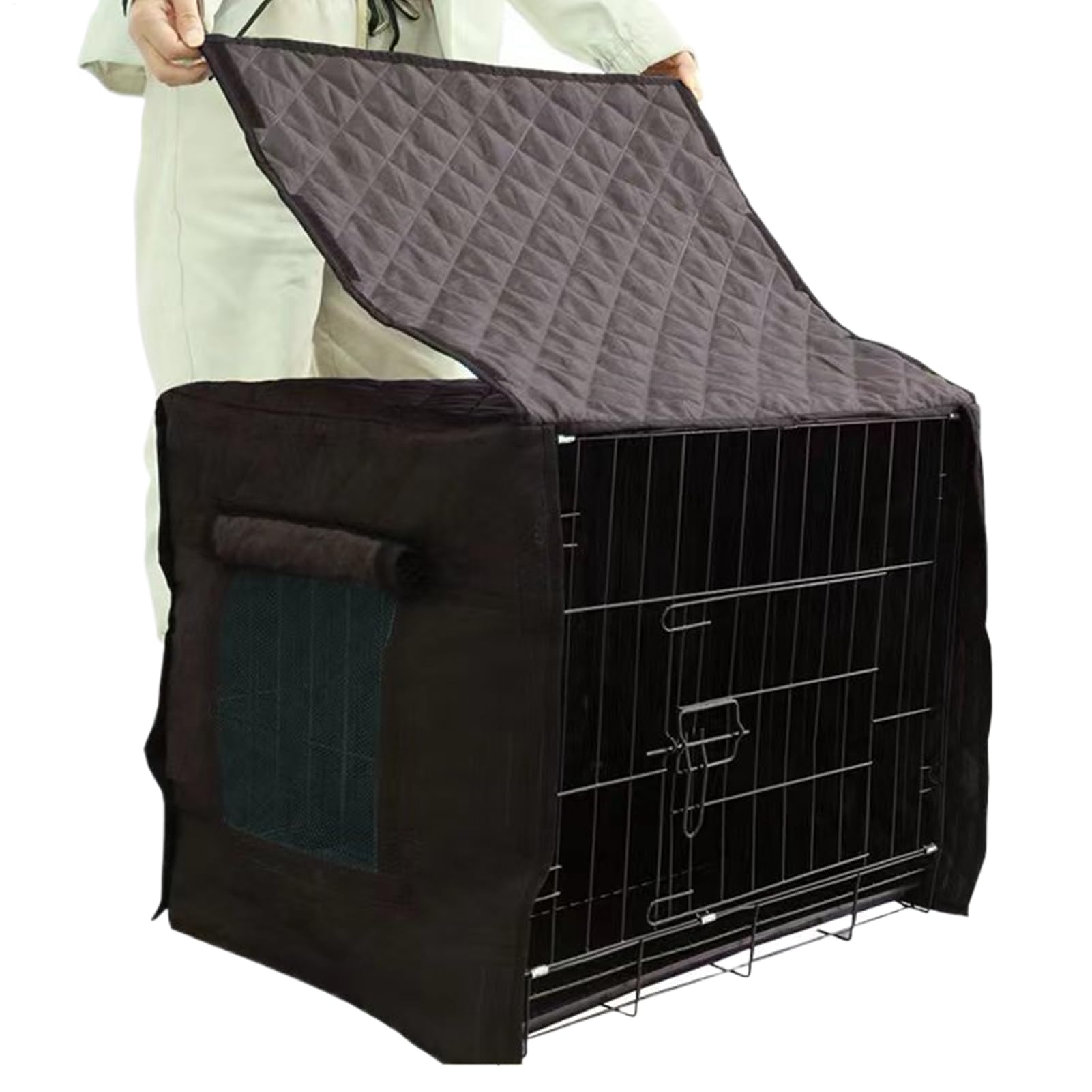 Abdeckung für Hundehütte, isoliert, winddicht, Frostschutz, Hundekäfige, Hundehütte, für den Winter, Haustier, Welpen, Vogelhaus, Innen- und Außenbereich, Wohnmobil, Campingzimmer