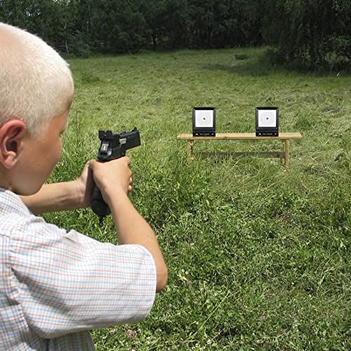 Image of Portable Airsoft Target Trap with Mesh Catcher for Indoor & Backyard Shooting - Foldable BB Gun Practice Net System with Replaceable Paper Targets (Recycles 6mm Plastic BBS)