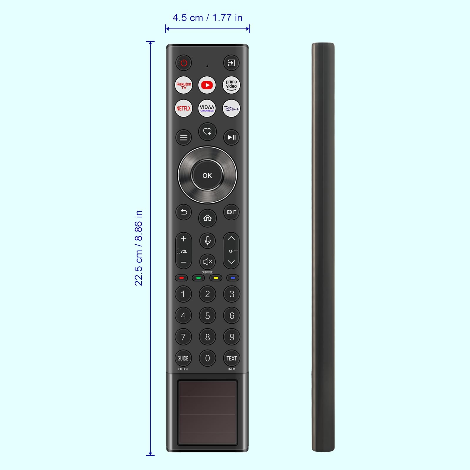 Zamiana pilota głosowego ERF6A66, pasuje do Hisense Mini-LED Smart TV 65U8NQTUK 75U8NQTUK 65U7NQTUK 75U7NQTUK 110UXNQTUK Canvas TV 55S7NQTUK