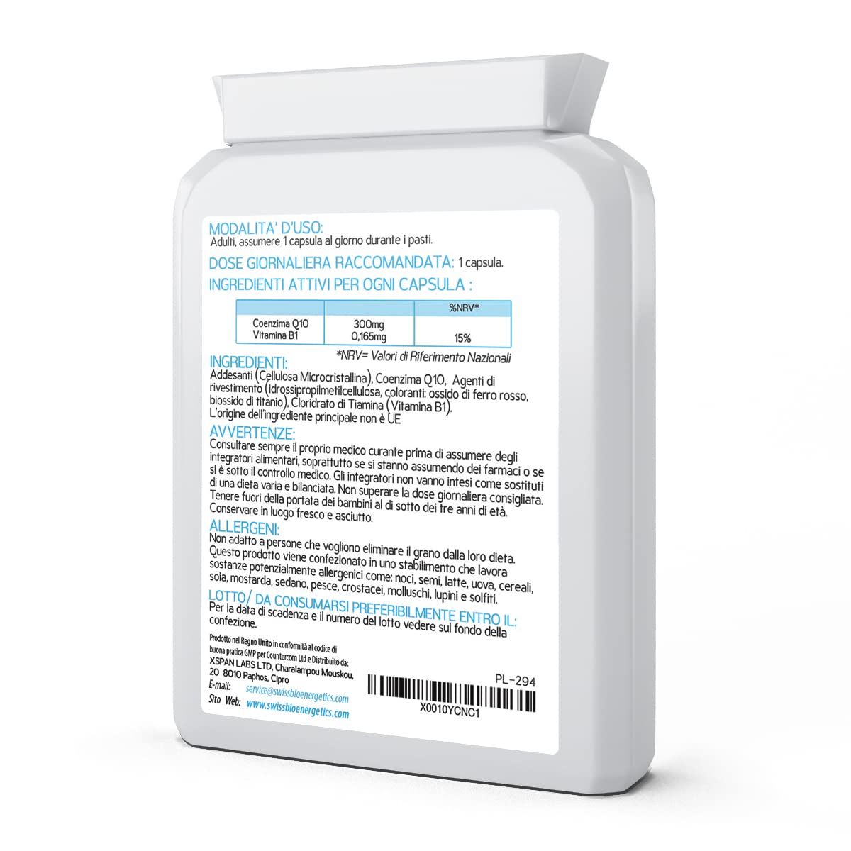 Co Enzyme Q10 CoQ10 300 mg 60 capsule - Superior Naturally Trans Trans Form