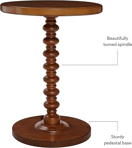 Miniatura 6 de Powell Tarkin - Mesa redonda con pedestal de eje torneado de avellana