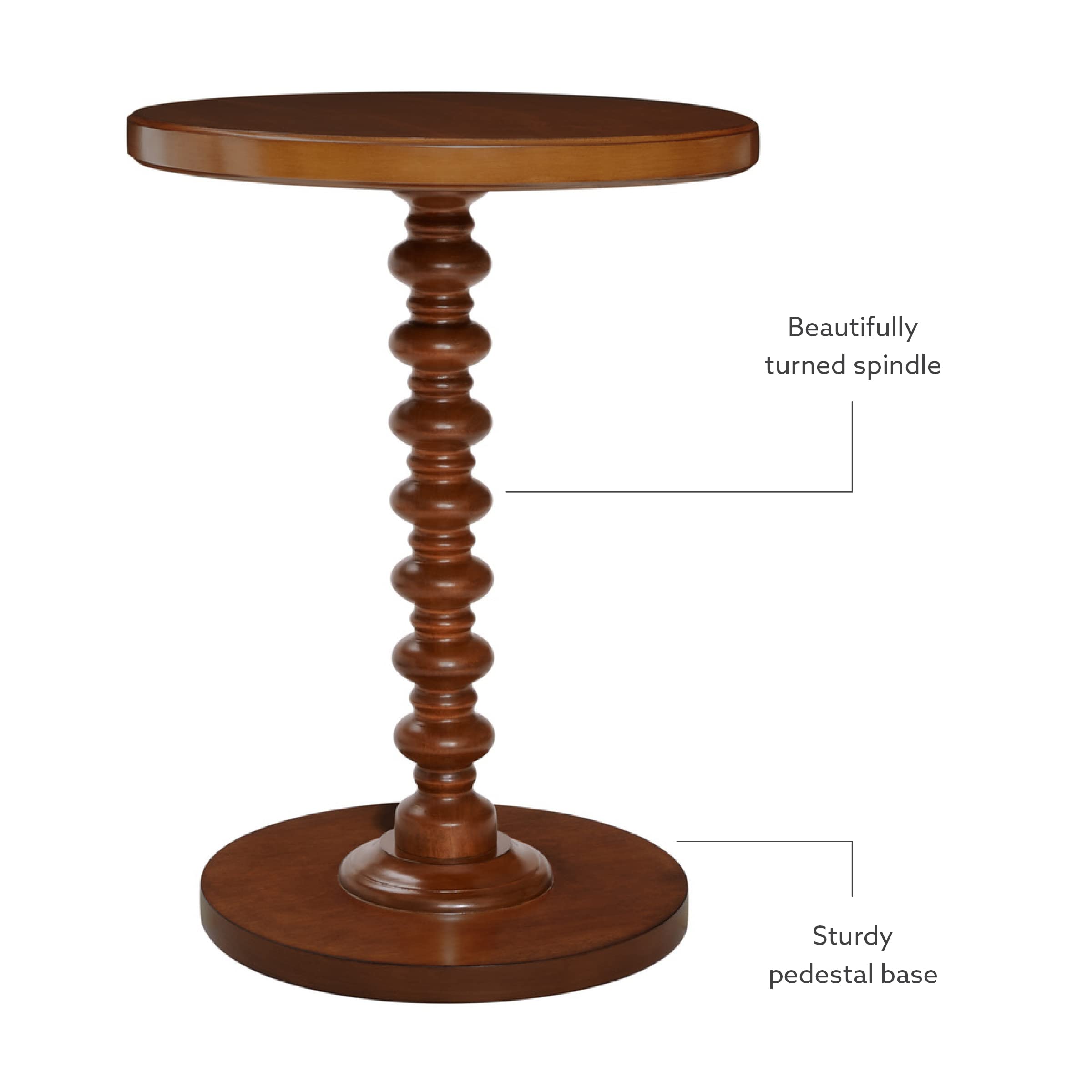 Amazon.com: Powell Tarkin Round Hazelnut Turned Spindle Pedestal